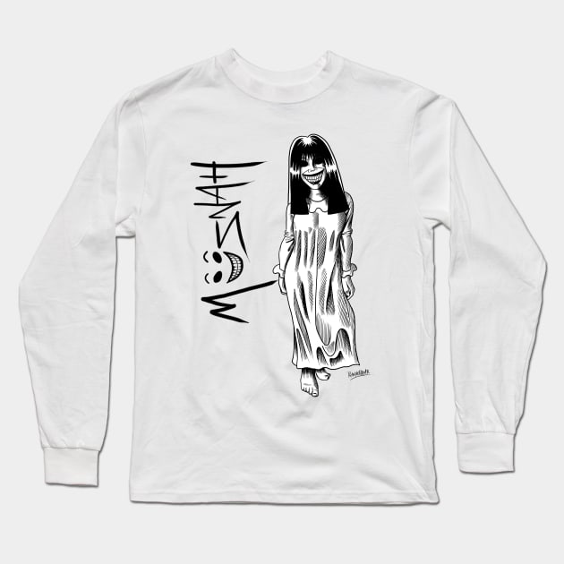 Müsnah - White and Harrow Long Sleeve T-Shirt by Montagu Studios